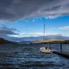 boat and cloudy sky